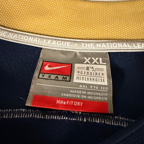 Nike MLB Milwaukee Brewers Baseball Jersey #8 Braun Size XXL Navy Blue Gold - Picture 6 of 11